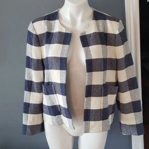 Ann Taylor Gingham Blazer